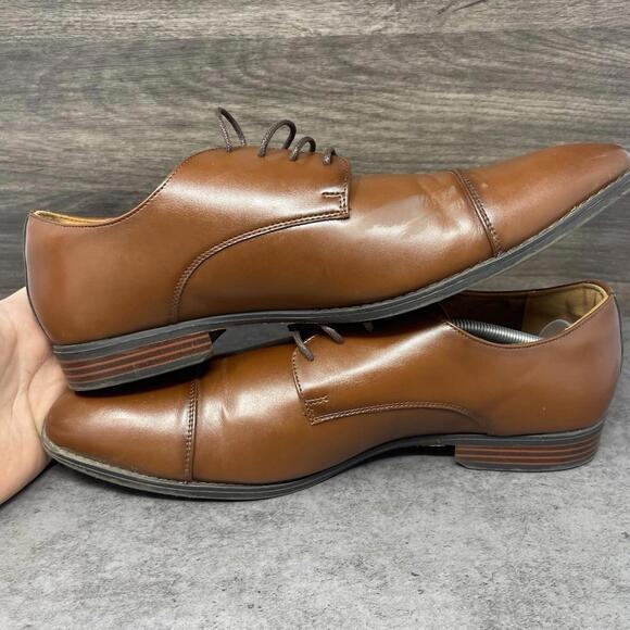 Stacy Adams Dress Shoes Mens Size 12 Brown Leather Cap Toe Oxford main image 9